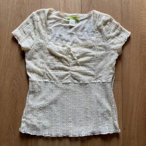 Pretty vintage lace top! Sigrid Olsen, M